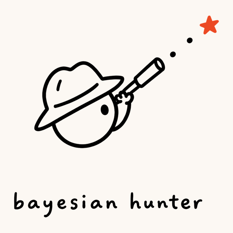 Bayesian Hunter 手绘品牌标志